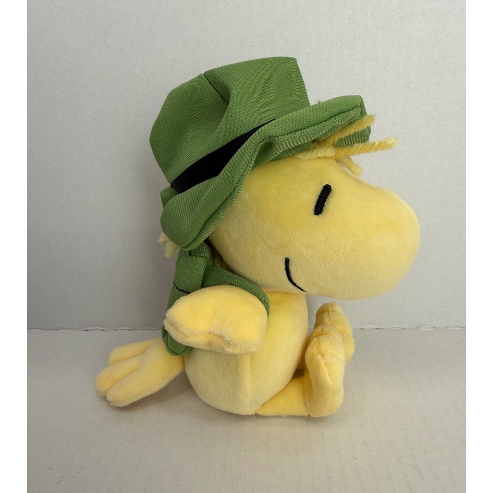 Peanuts Woodstock Plush Ranger Scout 9" Yellow Green‎ Cedar Fair NWT 2023 - Picture 4 of 7